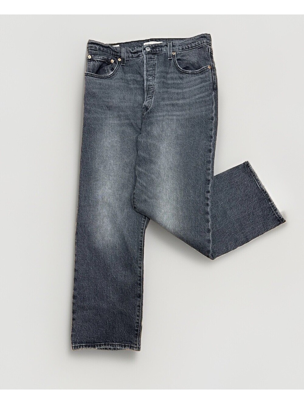 Levi's Premium Ribcage Straight Ankle Jeans - Cloud Over Was